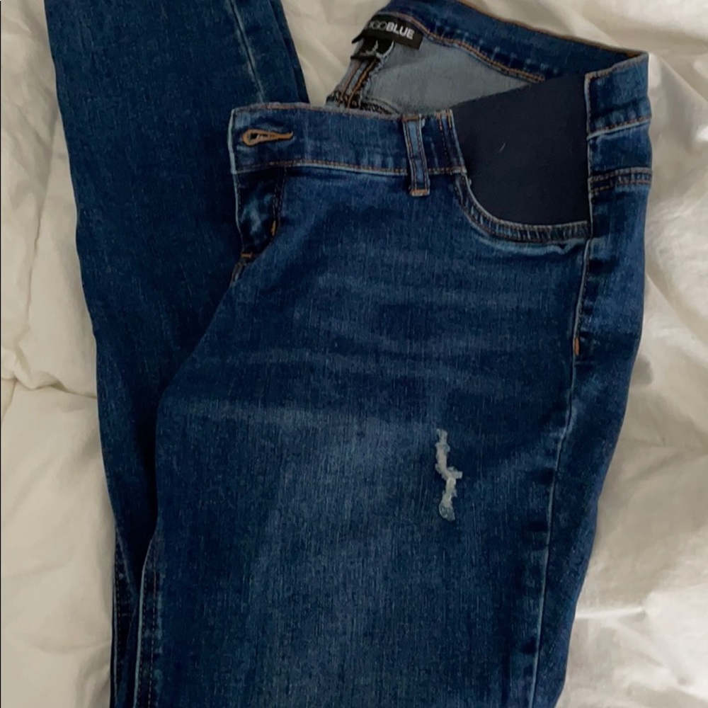 Motherhood Maternity Distressed Jeans